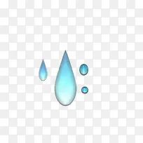 蓝色水滴 晶莹剔透