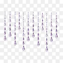 紫色水珠装饰
