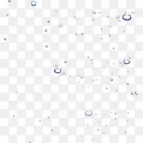 白色卡通水珠抽象