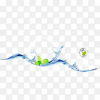 水珠背景海报