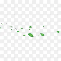 绿色树叶漂浮