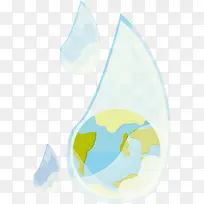 矢量水资源环保地球