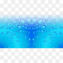 夏日蓝色水滴效果设计