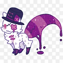 矢量魔幻小猫