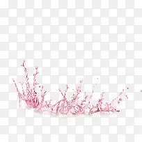 手绘粉色化妆品水滴