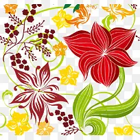 手绘花纹底纹
