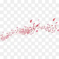 飞舞的红色花瓣