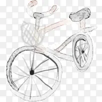 手绘漫画卡通自行车