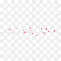 红色花瓣漂浮