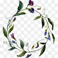 绿色花圈