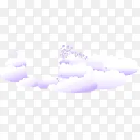 紫色白色云朵背景素材
