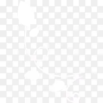 白树叶紫色边框海报