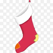 枚红色圣诞节袜子图片