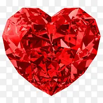 红色爱心钻石