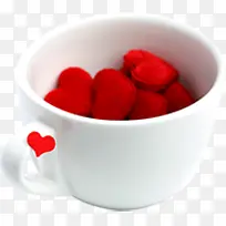 咖啡杯红色爱心可爱