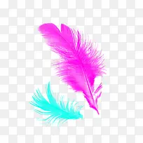 粉色可爱创意羽毛