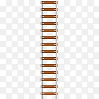 扁平风格合成手绘火车轨道