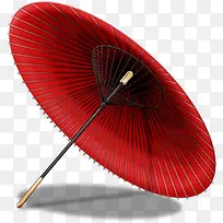 红色雨伞古风雨伞