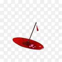 红色雨伞装饰