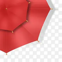 创意合成红色的雨伞造型