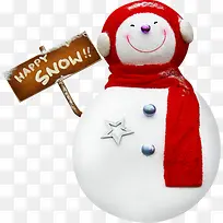 圣诞雪人装饰庆祝