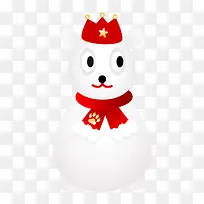 帽子雪人雪白小动物PNG图标