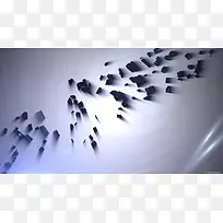 白底黑色不规则碎片海报背景
