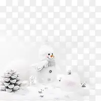 雪人主题圣诞海报设计