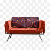 红色简约沙发装饰图案