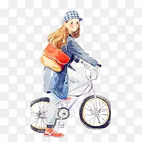 骑车的女孩