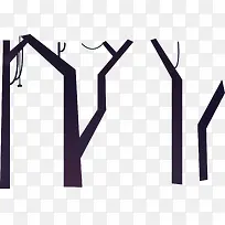 手绘美景创意大树