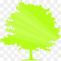 绿色清爽设计大树