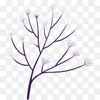 手绘植物漫画大树