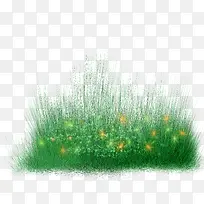 创意绿色手绘草地