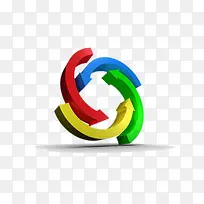 彩色循环标志