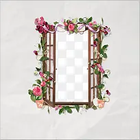 花卉边框图案手绘花卉素材