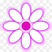 紫色温馨可爱花朵抽象设计