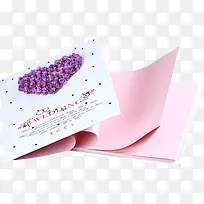 紫色花朵封皮的本