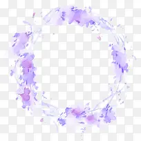 紫色花朵圆形