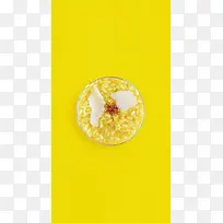 黄色速食食品海报背景