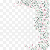 水彩花卉装饰边框