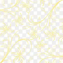 黄色底纹花卉背景图