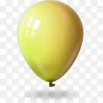 黄色气球海报背景