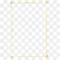 金色的欧美风边框矢量素材