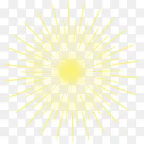卡通黄色设计日光太阳