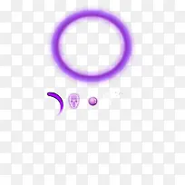 创意合成紫色的光晕光圈