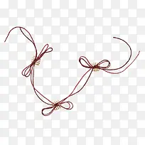 蝴蝶结线绳素材