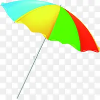 右倾彩色遮阳伞