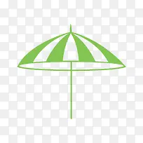 绿色的太阳伞