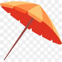 卡通海报设计雨伞遮阳伞